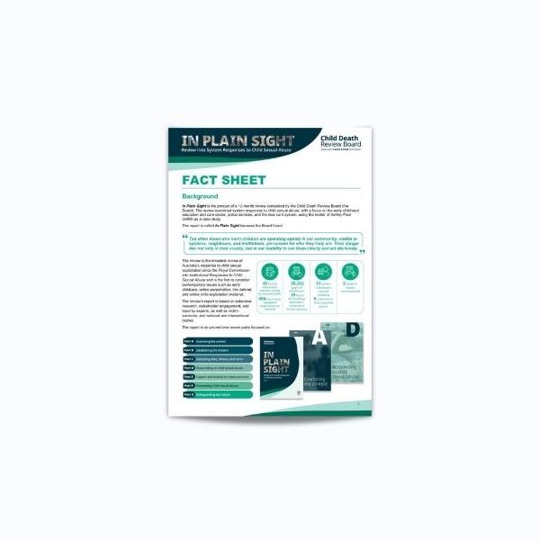 Thumbnail for In Plain Sight Fact sheet