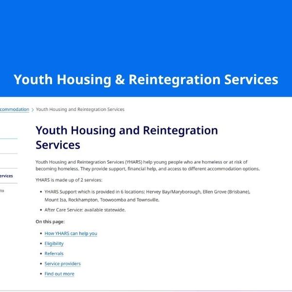 Thumbnail for Youth Housing and Reintegration Services