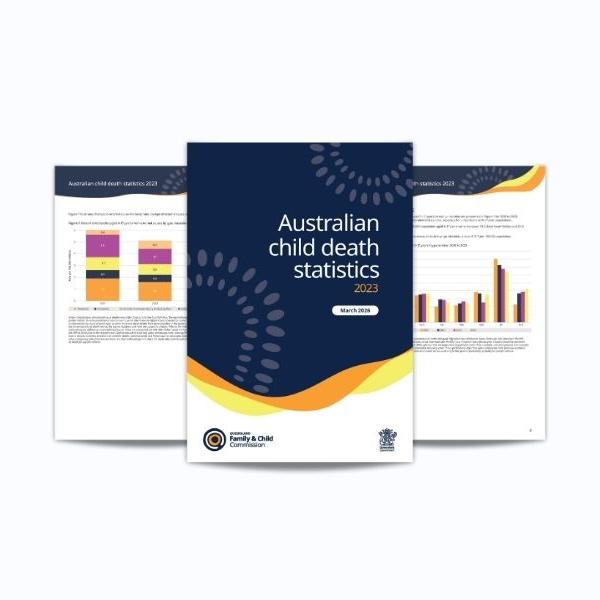 Cover for Australian child death statistics 2023