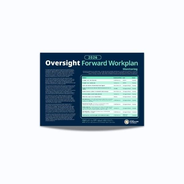 Thumbnail for Oversight forward workplan 2026