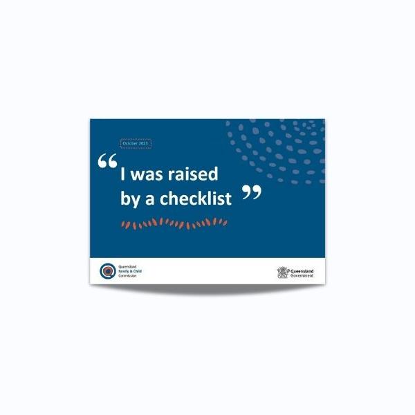 Thumbnail for I was raised by a checklist