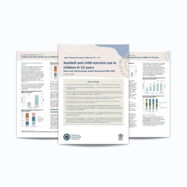 Thumbnail for Seatbelt and car restraint use in children 2004–23