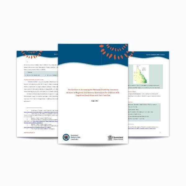 Thumbnail for Barriers to accessing the National Disability Insurance Scheme in regional and remote Queensland for children with cognitive disabilities and their families