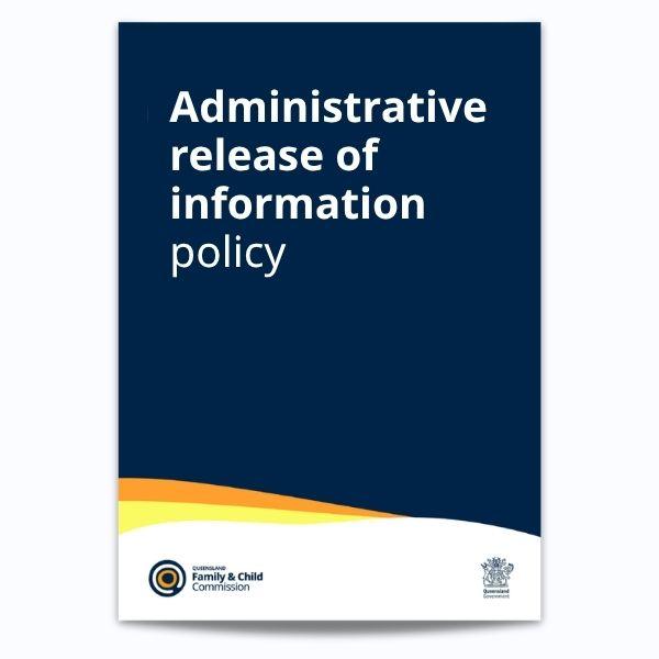 Cover of Administrative release of information policy