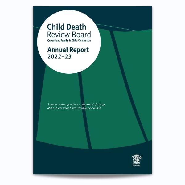 Cover for Child Death Review Board Annual Report 2022–23