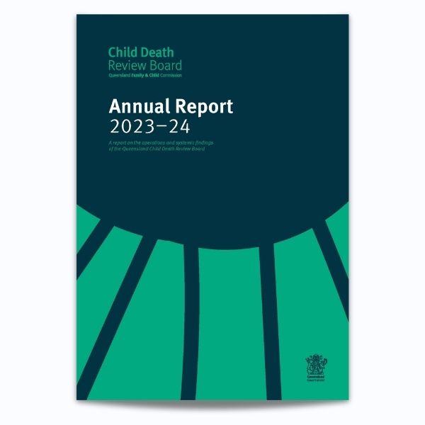 Cover for Child Death Review Board Annual Report 2023–24