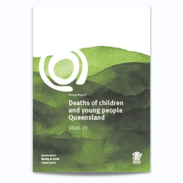 Cover for Annual Report deaths of children and young people 2020–21