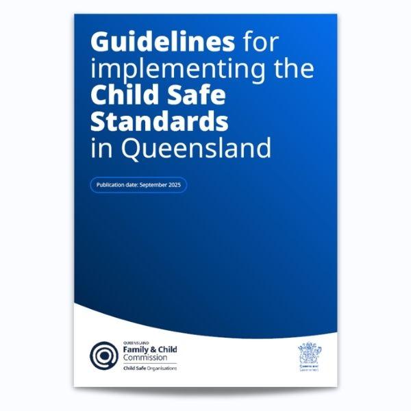 Cover for Detailed guidelines for implementing the Child Safe Standards