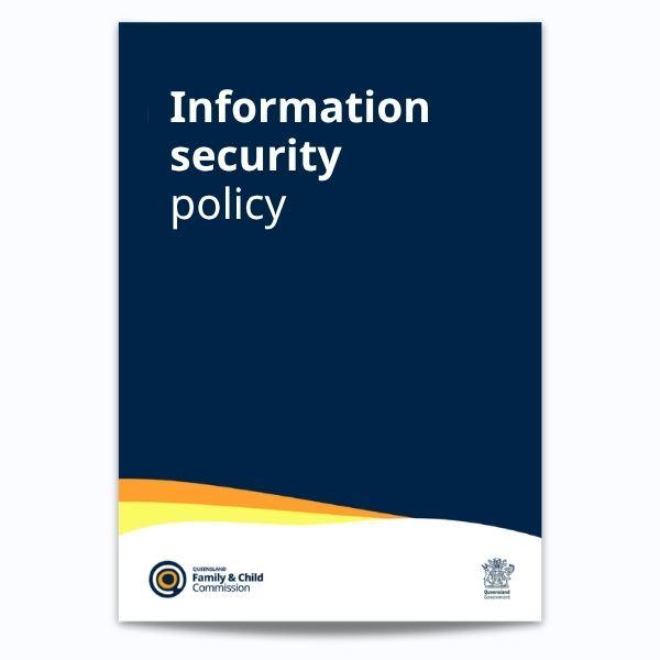 Cover for the Information security policy