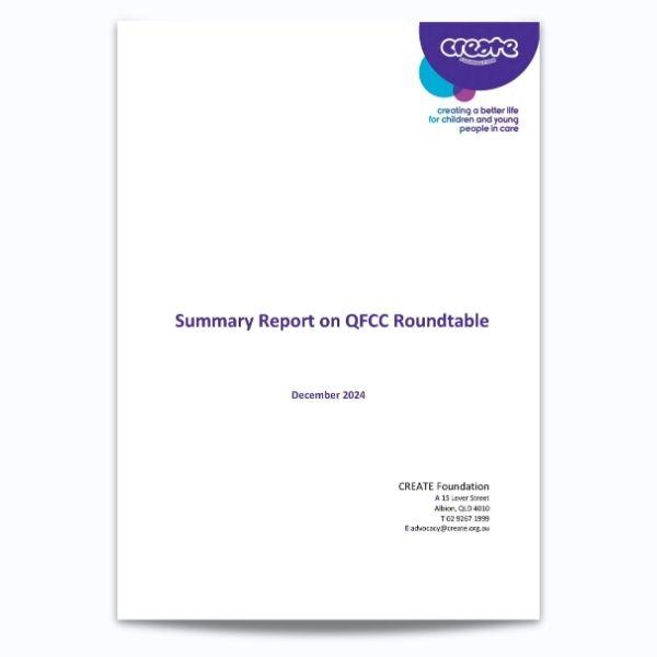 Cover for Cairns roundtable CREATE Foundation December 2024