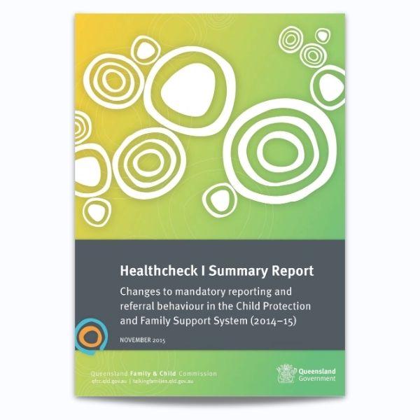 Cover for 2015 Health check summary