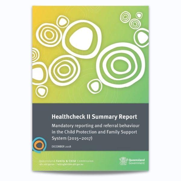 Cover for 2018 Health check summary