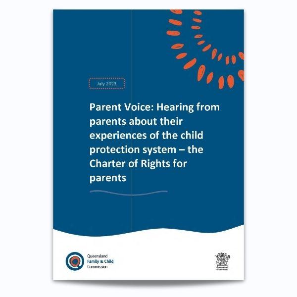 Cover for Parent voice survey report 2023