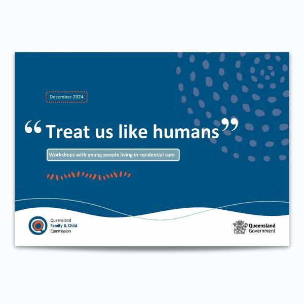 Cover for Treat us like humans