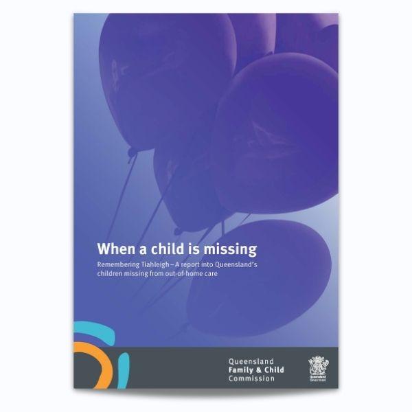 Cover for When a child is missing