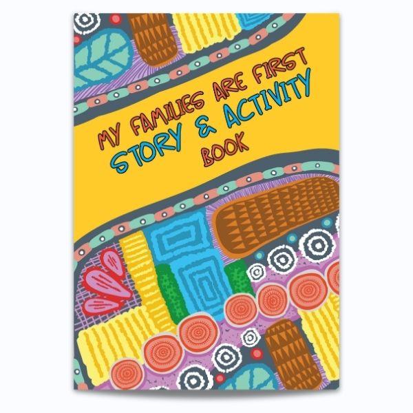 Cover for Families are First: Story and activity book